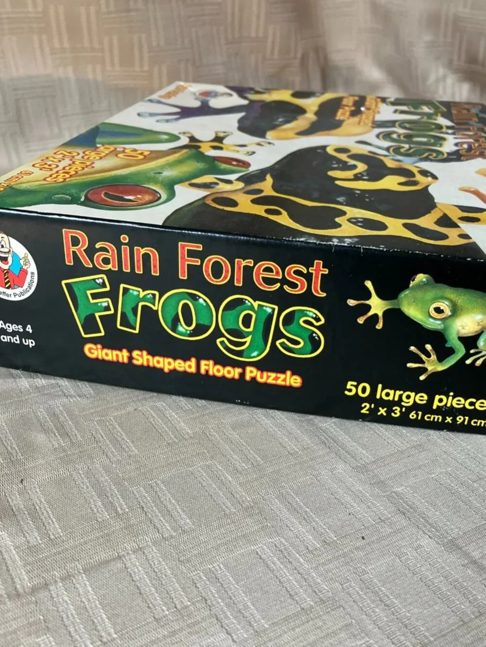1996 Rainforest Frogs Floor Puzzle 50 Large Pieces 2'x3' Ages 4 and Up, EUC